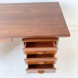 Mid Century Modern Walnut Executive Desk