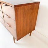 Mid Century Modern Dresser with Sculpted Drawer Pulls