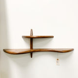 Walnut Wave Shelf