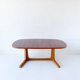 Danish Teak Niels Moller for Gudme Dining Table with 2 Leaves