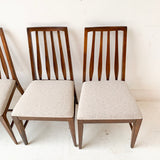 Set of 4 Mid Century Modern Dining Chairs with New Upholstery