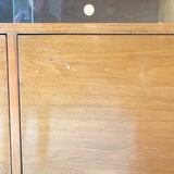 Mid Century Modern Curio Cabinet/Bar with Sliding Doors