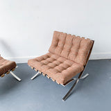 Pair of Vintage Reproduction Mies Van Der Rohe “Barcelona” Chairs