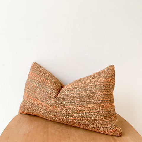 Orange/Brown Lumbar Pillow