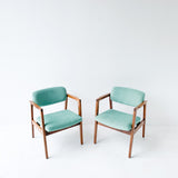 Pair of Occasional Chairs - Mint Green