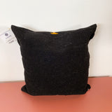 Handmade Peruvian Black Wool Pillow