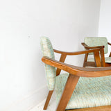 Pair of Mid Century Occasional Chairs with Tilt Backs