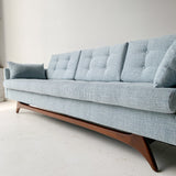 Rowe Sofa with New Light Blue Upholstery