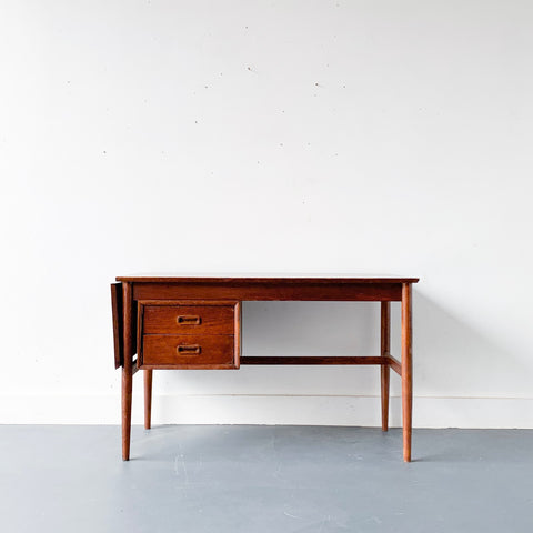 Mid Century Modern Teak Sliding Top Desk