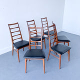 6 Danish Teak Koefoed Hornslet Dining Chairs