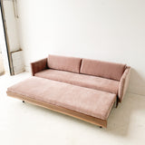 Vintage Sofa/Trundle Bed with New Mauve Upholstery