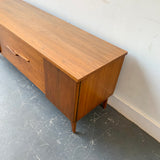 Mid Century Modern Low Sculpted Drawer Front Sideboard