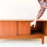 Mid Century Modern Teak Media Cabinet