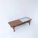 Mid Century Lane Coffee Table with New Tile