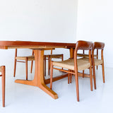 Danish Teak Niels Moller for Gudme Dining Table with 2 Leaves