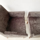 Pair of Charcoal Lounge Chairs