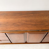 Mid Century Walnut 9 Drawer Dresser