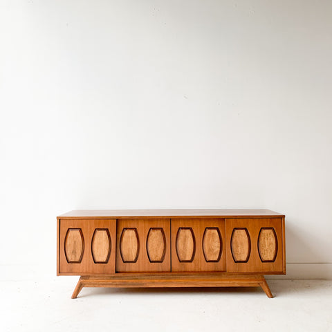 Mid Century Sideboard with Sliding Doors by Young