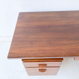 Mid Century Modern Walnut Executive Desk