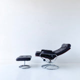 Mid Century Modern Ekornes Lounge Chair and Ottoman