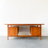 Danish Teak Executive Desk