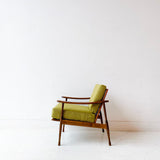 Mid Century Lounge Chair with New Upholstery - Made in Italy