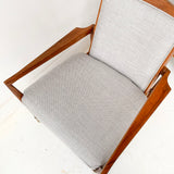 Mid Century Modern Foster McDavid Rolling Lounge Chair with New Upholstery