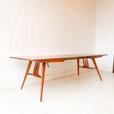 Mid Century Modern Walnut Dining Table with 3 Leaves