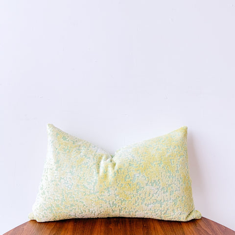 Pale Green/Yellow Lumbar Pillow