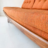 Mid Century Modern Adrian Pearsall Sofa - New Orange Upholstery