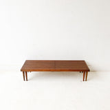 John Keal for Brown Saltman Expandable Slat Bench