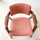 Pair of Mid Century Modern Gunlocke Occasional Chairs with New Upholstery