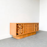 Mid Century Modern Brutalist Low Dresser