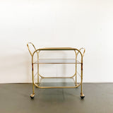 Vintage Brass Bar Cart