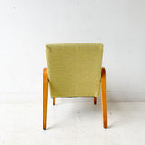 Mid Century Modern Thonet Lounge Chair with New Upholstery