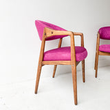 Pair of Swedish Occasional Chairs with New Upholstery
