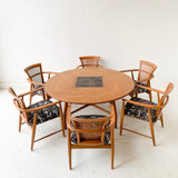 Mid Century Modern Gaming Table with 6 Chairs - Copenhagen by Morganton