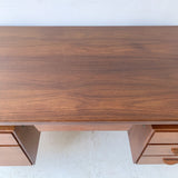 Mid Century Modern Walnut Executive Desk