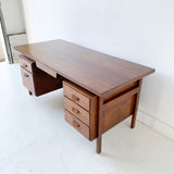 Mid Century Modern Walnut Executive Desk