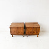 Pair of Mid Century Modern Broyhill Brasilia Nightstands