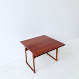 Danish Teak End Table with Sliding Top