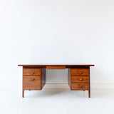 Mid Century Modern Walnut Executive Desk