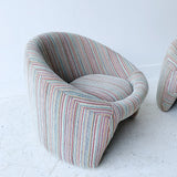 Pair of Space Age Low Lounge Chairs