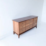 Mid Century Modern Walnut Low Dresser