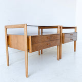 Pair of Mid Century Modern Barney Flagg for Drexel End Tables