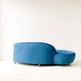 Vintage “Cloud” Style Sofa with New Upholstery