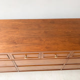 Dixie 9 Drawer Dresser with Brass Colored Drawer Pulls