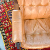 Mid Century Modern Lounge Chair and Ottoman by Percival Lafer