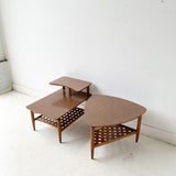 Pair of Mid Century Formica Top End Tables