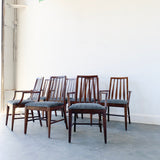 Set of 7 Mid Century Dining Chairs by United